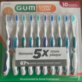 Summit Clean Toothbrushes 10 Soft Bristles Compact Head